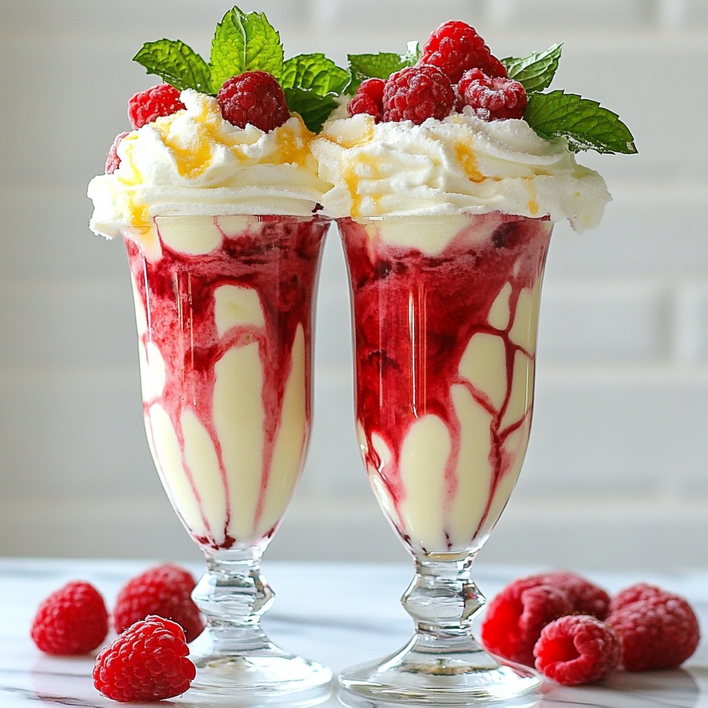 Raspberry White Chocolate Milkshake Creamy Delight