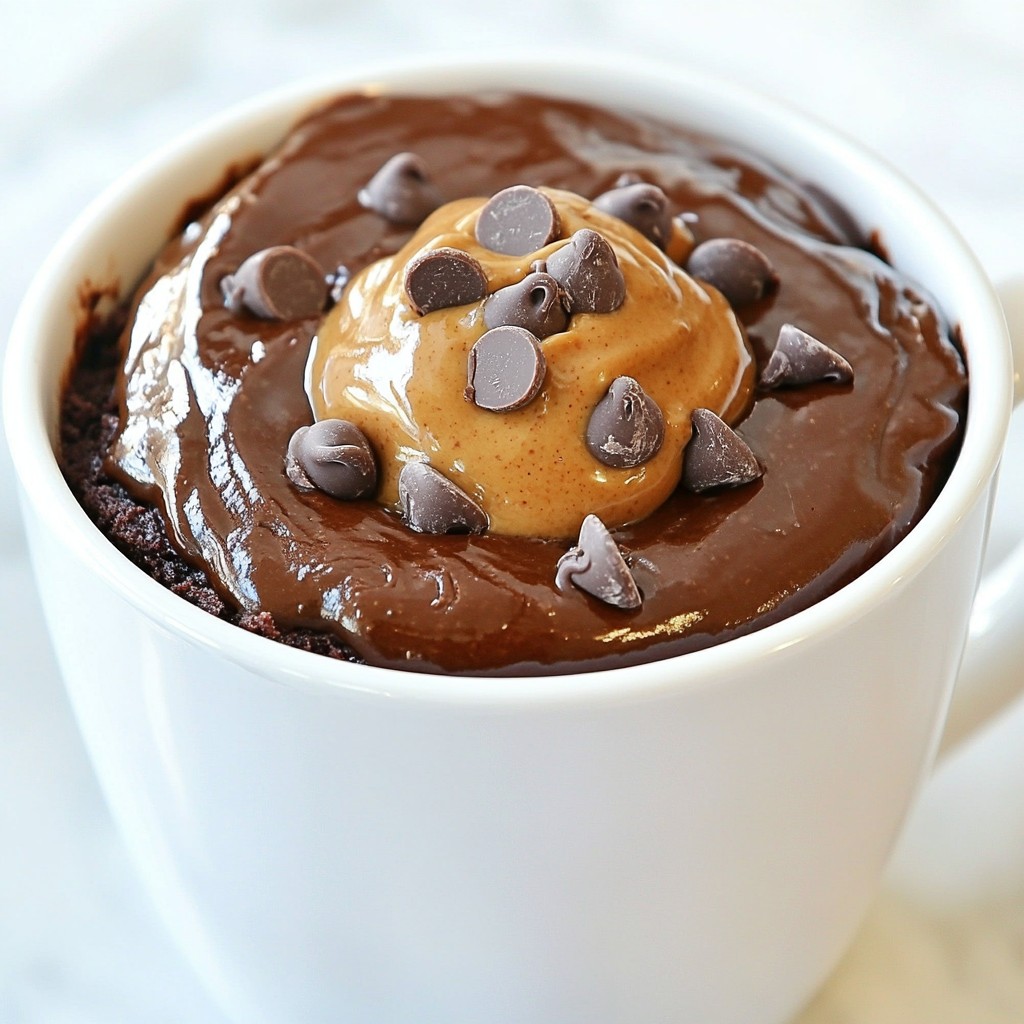Chocolate Peanut Butter Mug Cake Simple Delight