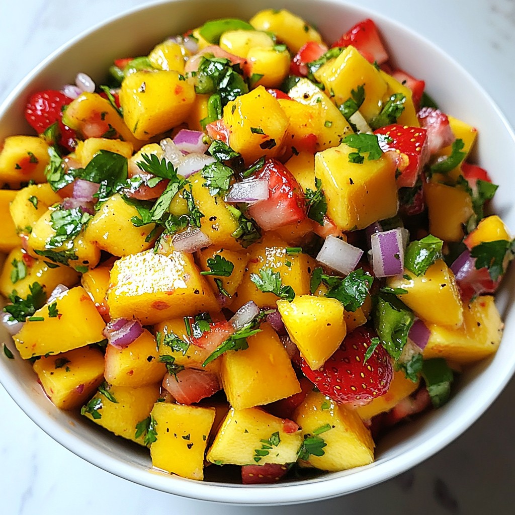 Strawberry Mango Salsa Fresh and Flavorful Delight