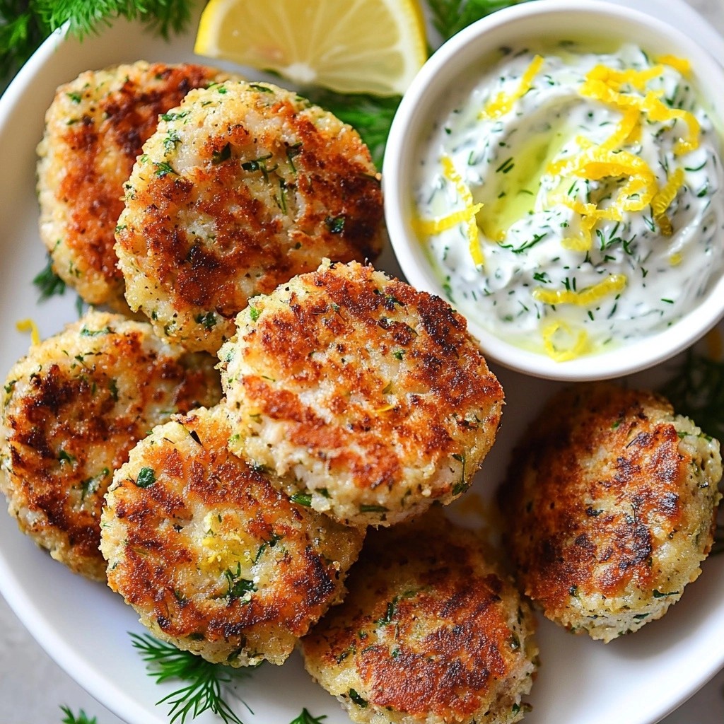 Crispy Meal Prep Lemon Herb Tuna Patties Recipe