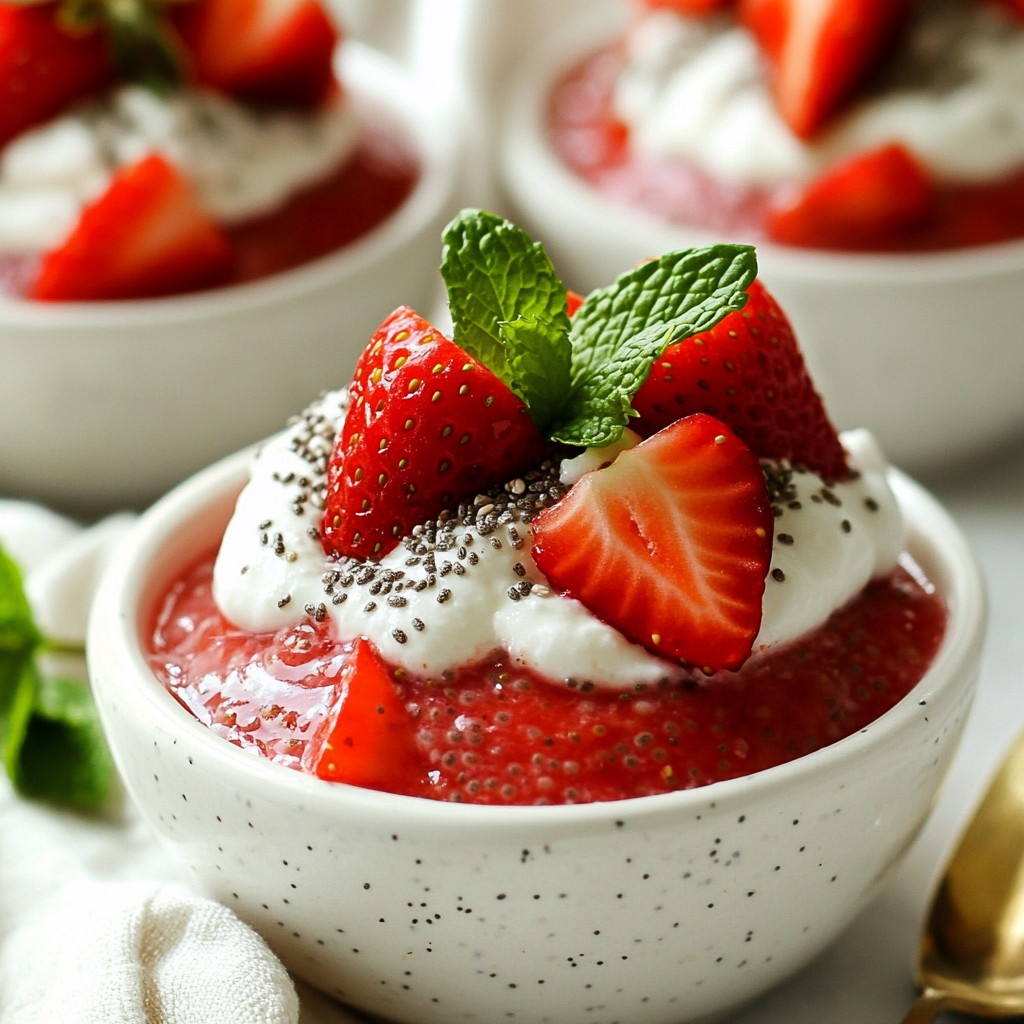 Strawberry Coconut Chia Pudding Easy Healthy Treat