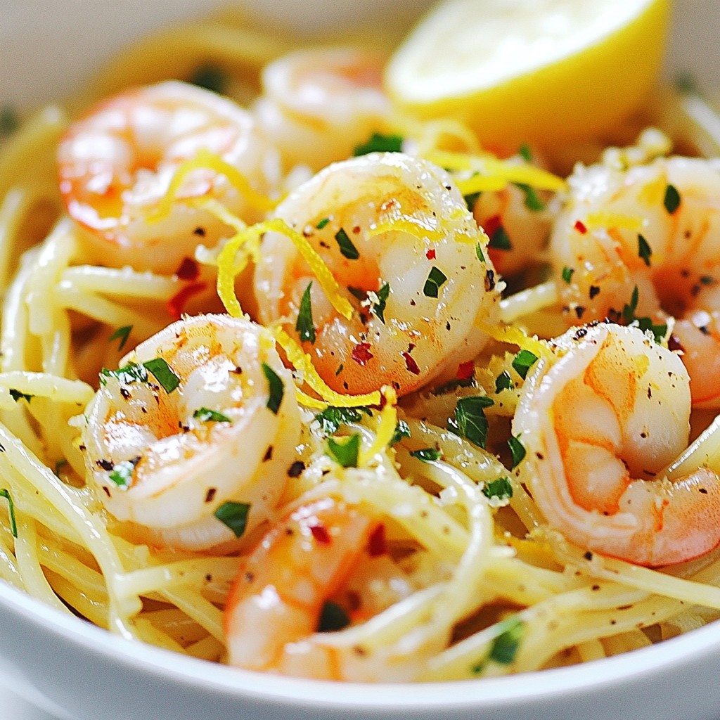 Lemon Garlic Shrimp Pasta Fresh and Simple Recipe