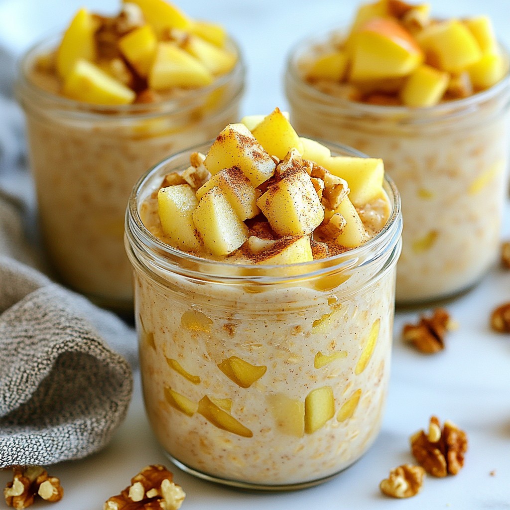 Hearty Make-Ahead Apple Cinnamon Overnight Oats Recipe