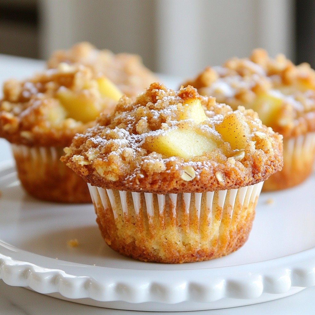 Cinnamon Apple Crumble Muffins Irresistible Treat