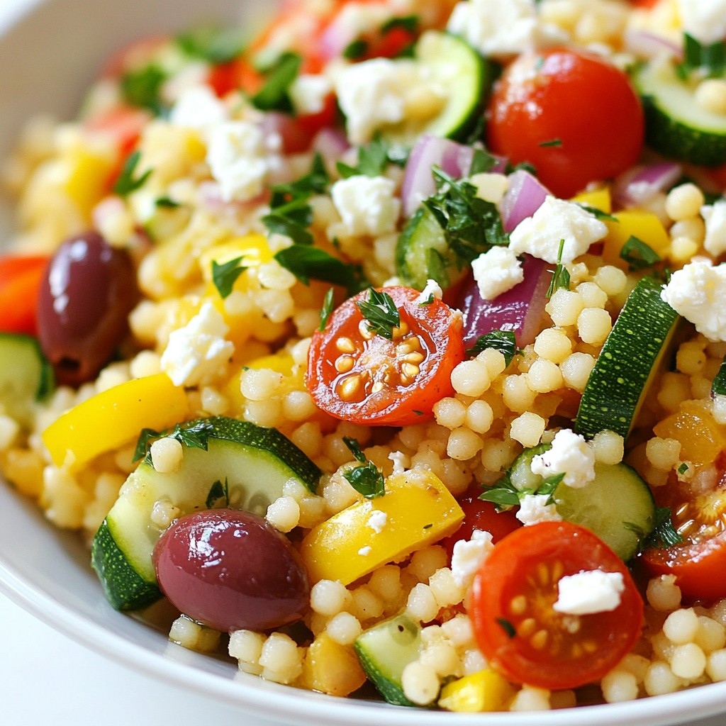 Mediterranean Veggie Couscous Flavorful and Simple Dish