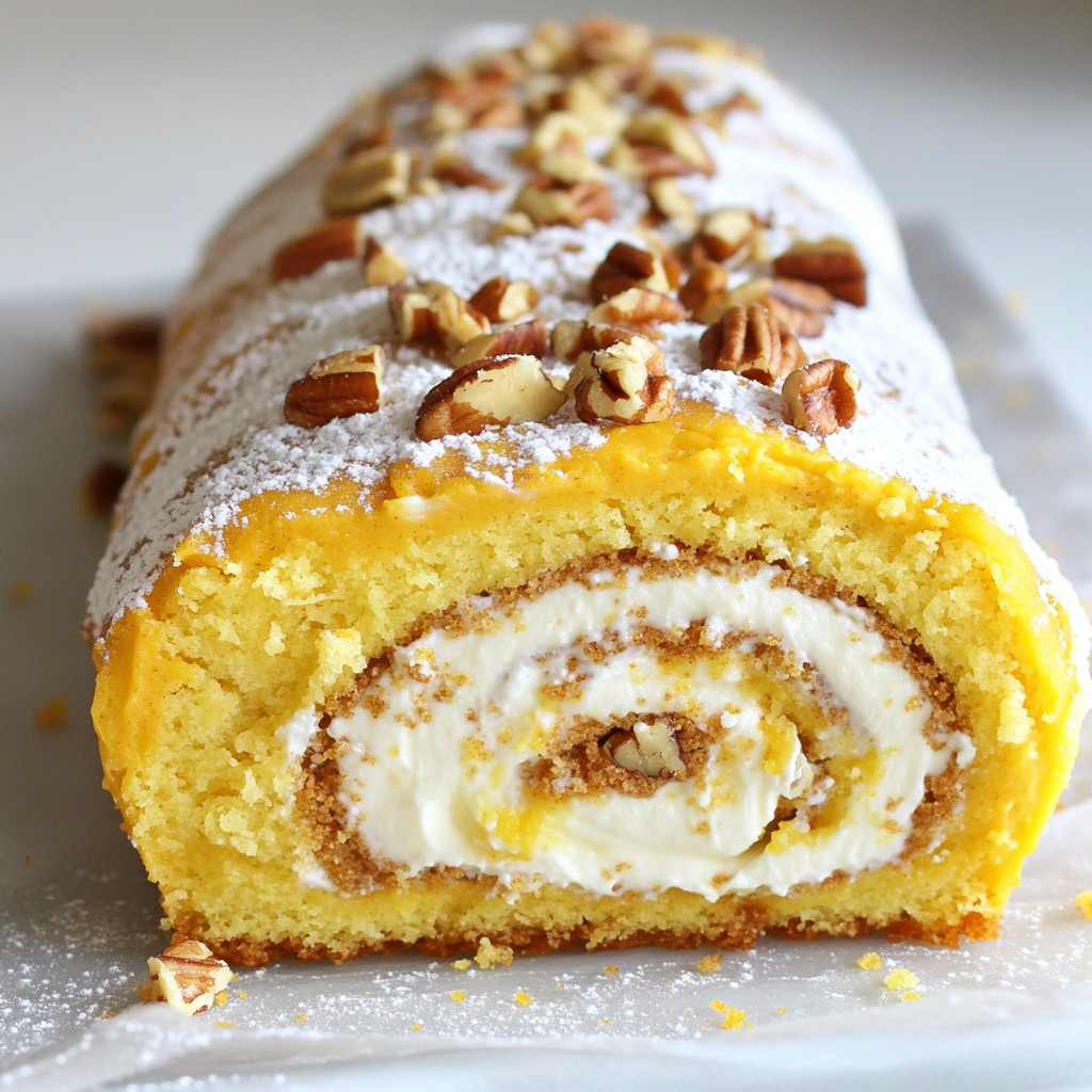 Pumpkin Spice Cream Cheese Roll Delightful Dessert Recipe