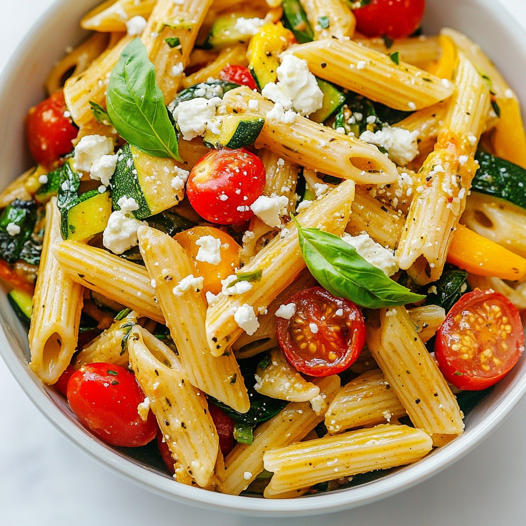 Veggie Loaded Mediterranean Pasta Delightful Recipe