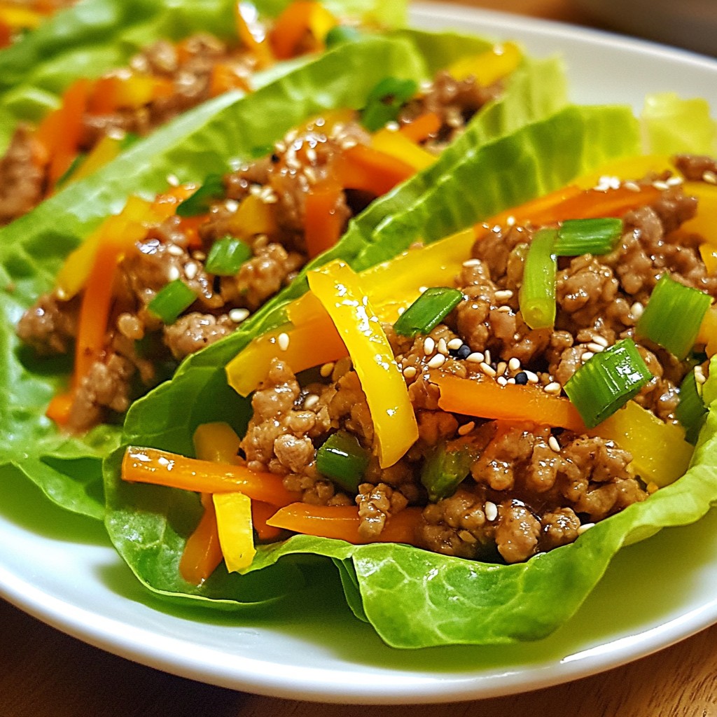 Teriyaki Turkey Lettuce Wraps Flavorful and Fresh Meal