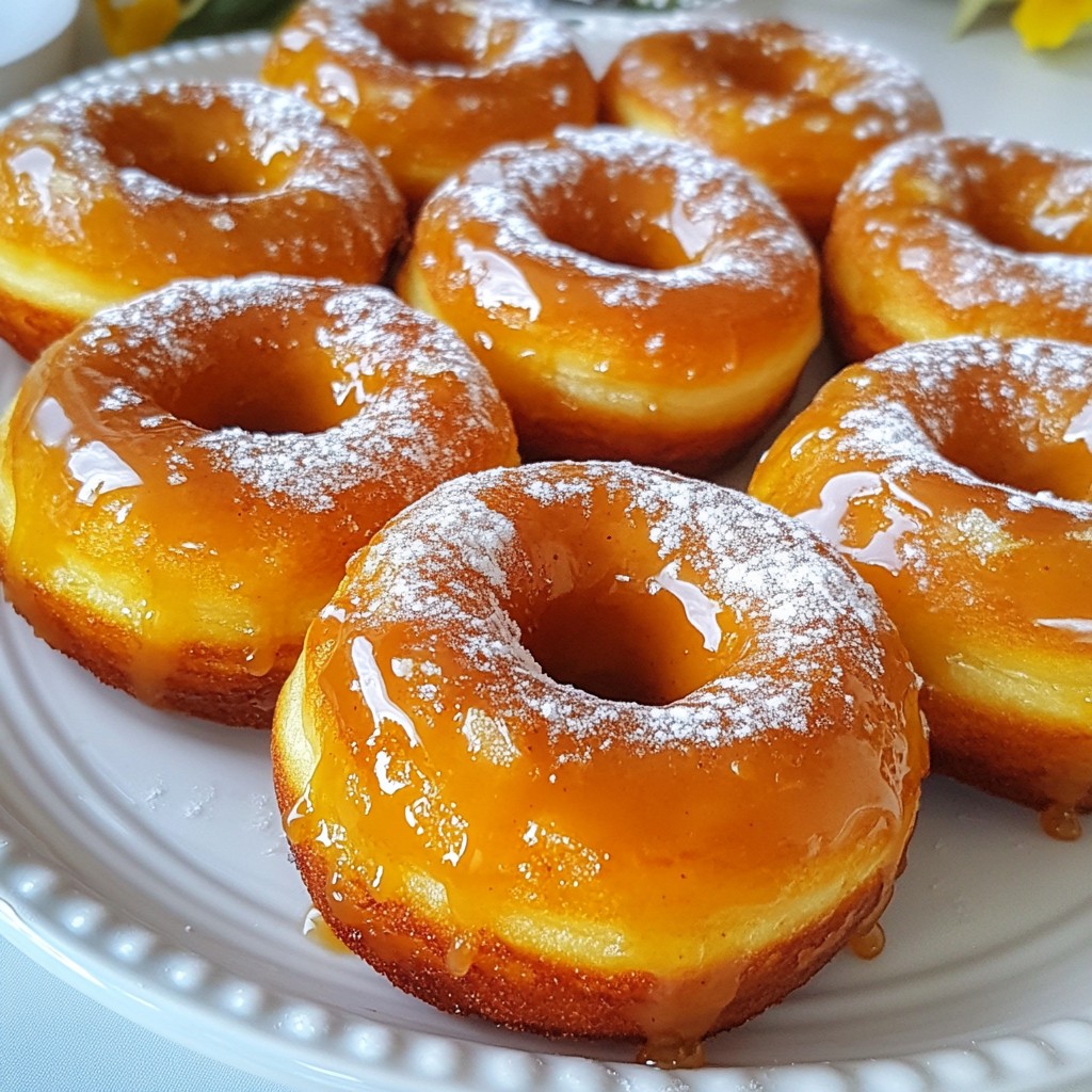 Caramel Apple Cider Donuts Delicious Fall Treat