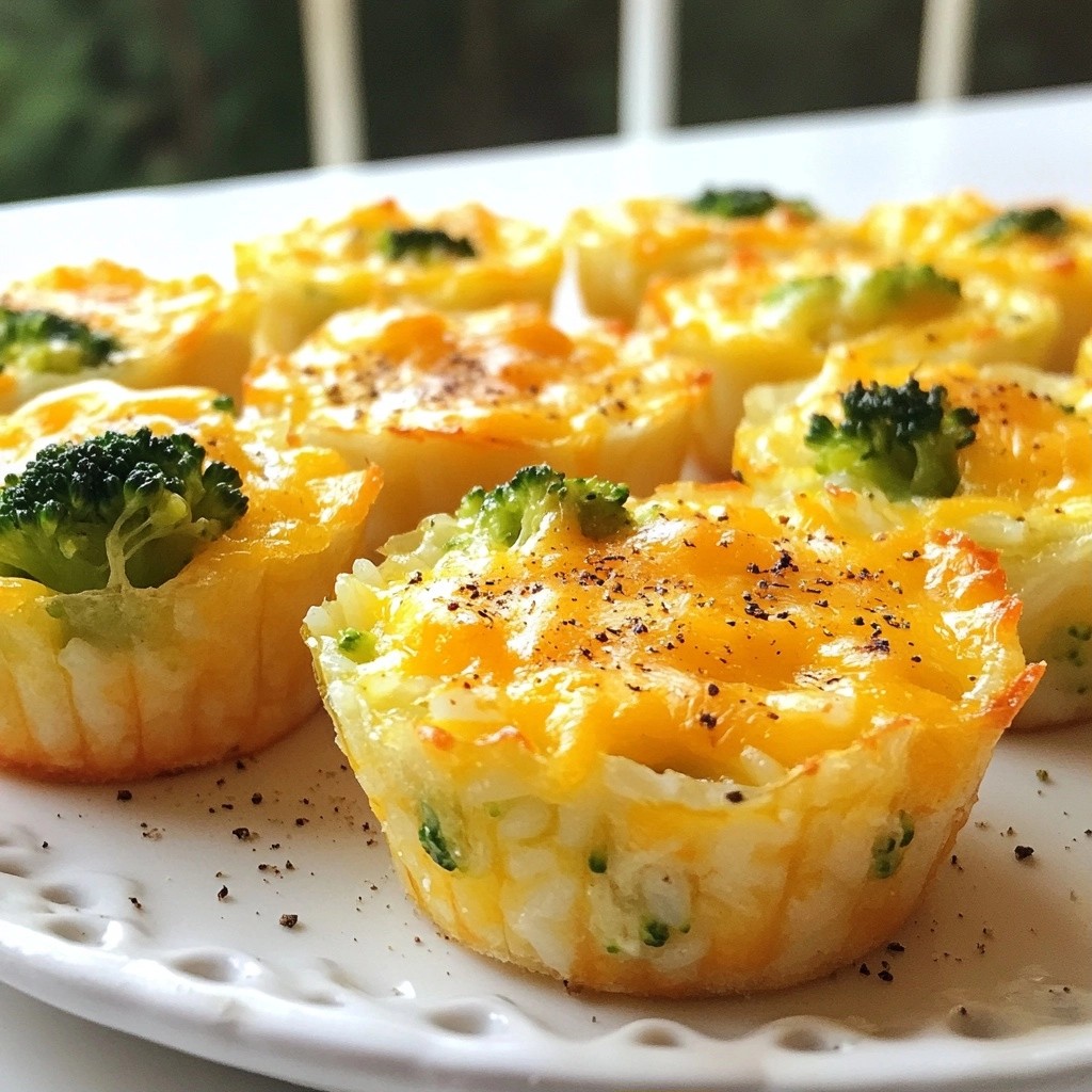 Cheesy Freezer-Friendly Broccoli Rice Cups Recipe