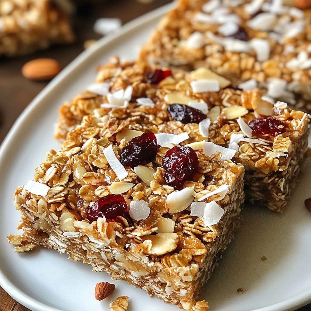 Nutty Make-Ahead Almond Butter Granola Bars Delight