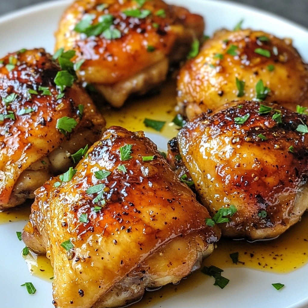 Crispy meal prep Honey Balsamic Chicken Thighs Delight