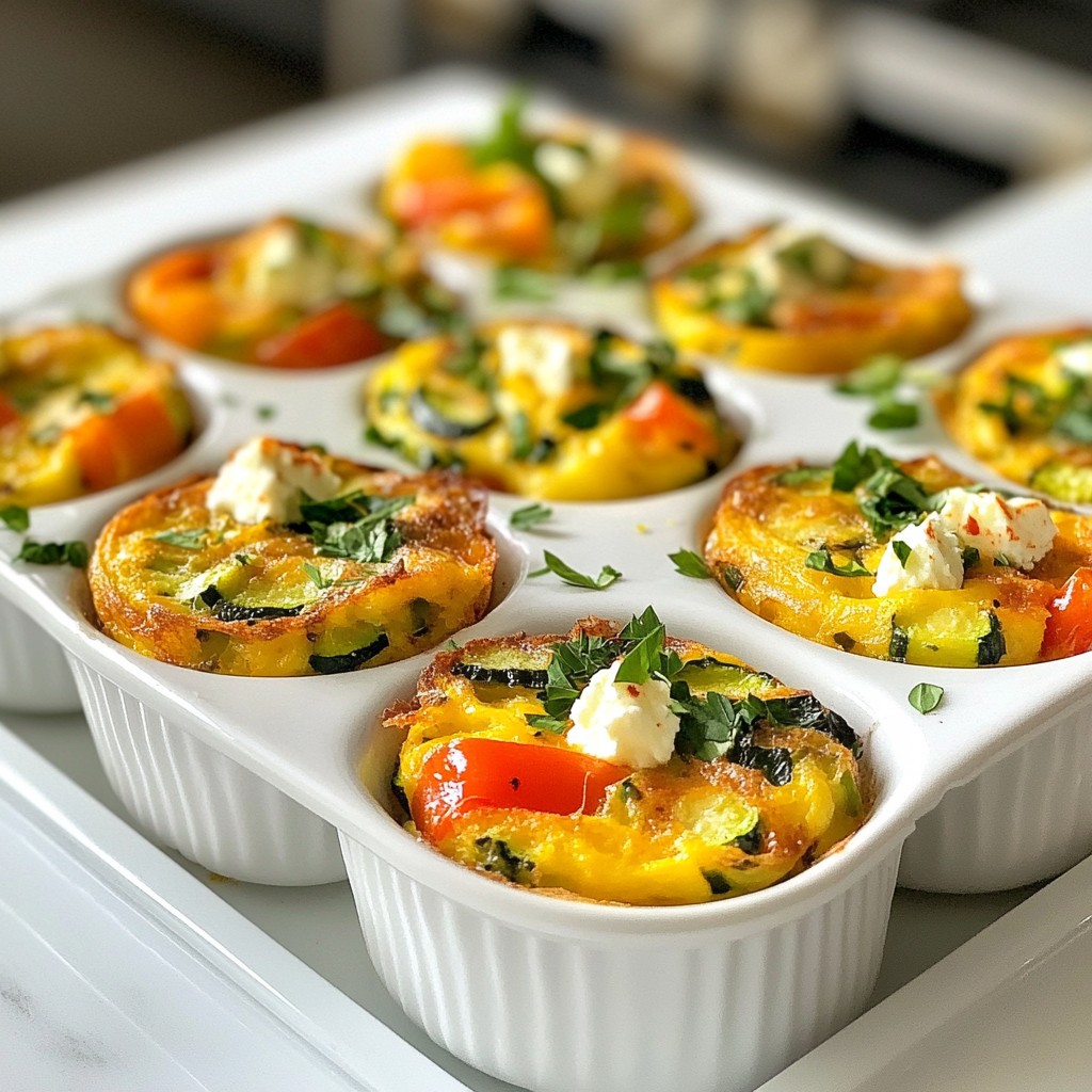 Savory Freezer-Friendly Vegetable Frittatas Recipe
