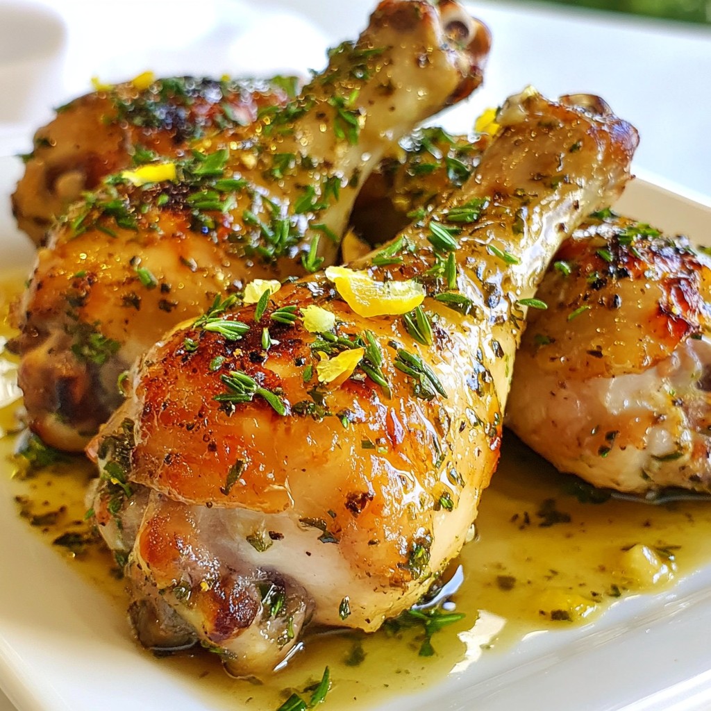 Garlic Herb Roasted Chicken Drumsticks Delight Recipe