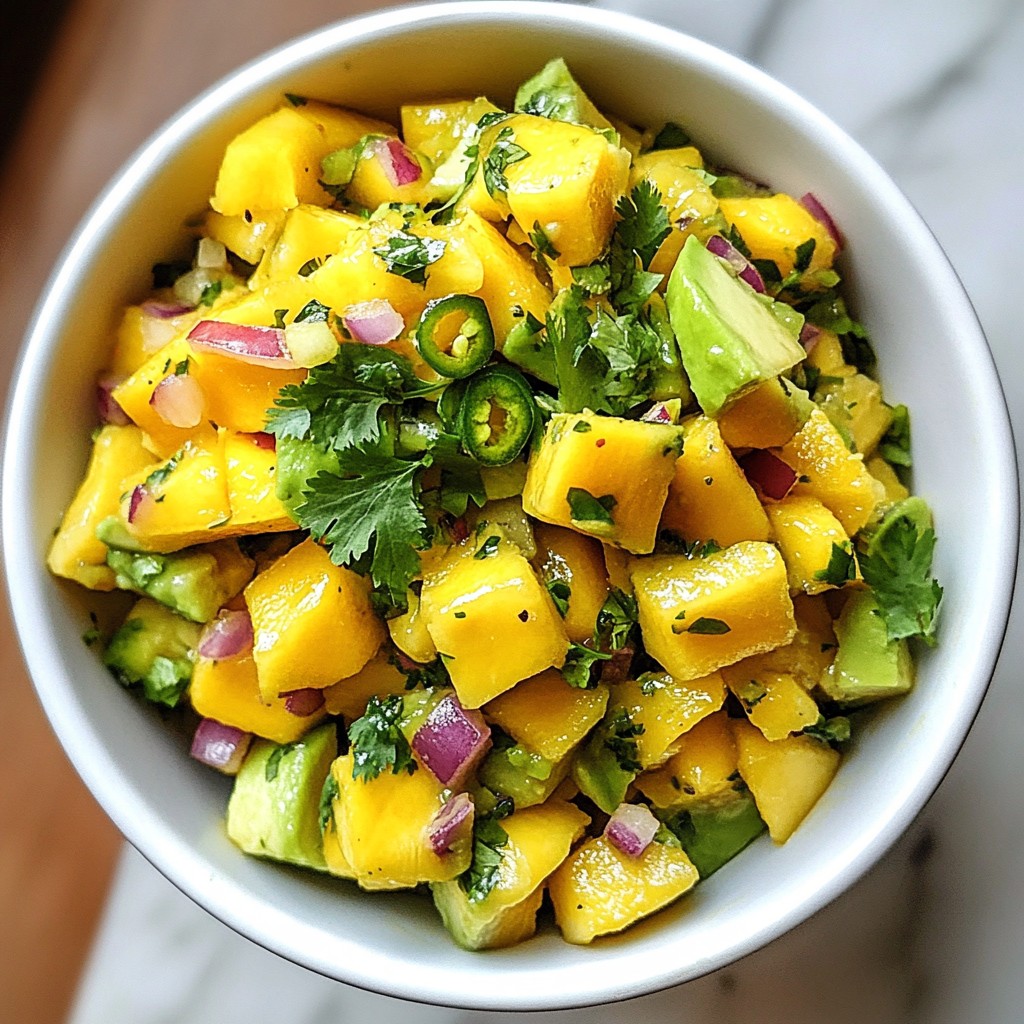 Mango Avocado Salsa Tasty and Fresh Summer Delight