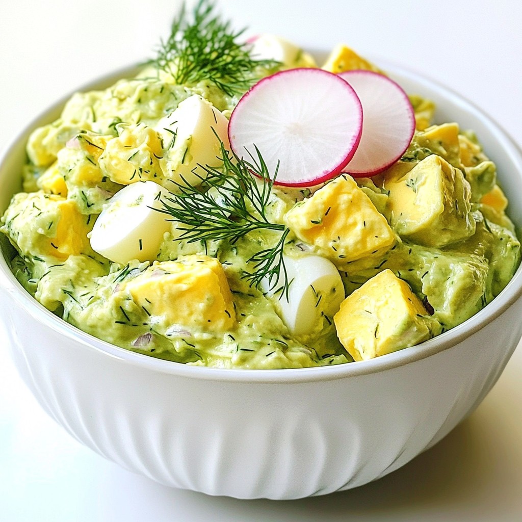 Creamy Avocado Egg Salad Healthy and Flavorful Dish