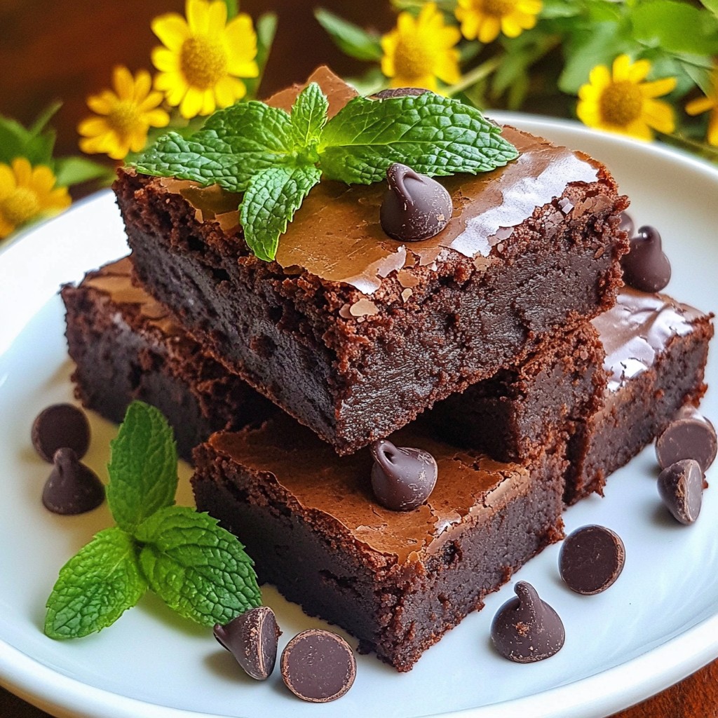 Vegan Chocolate Mint Brownies Tasty and Simple Treat