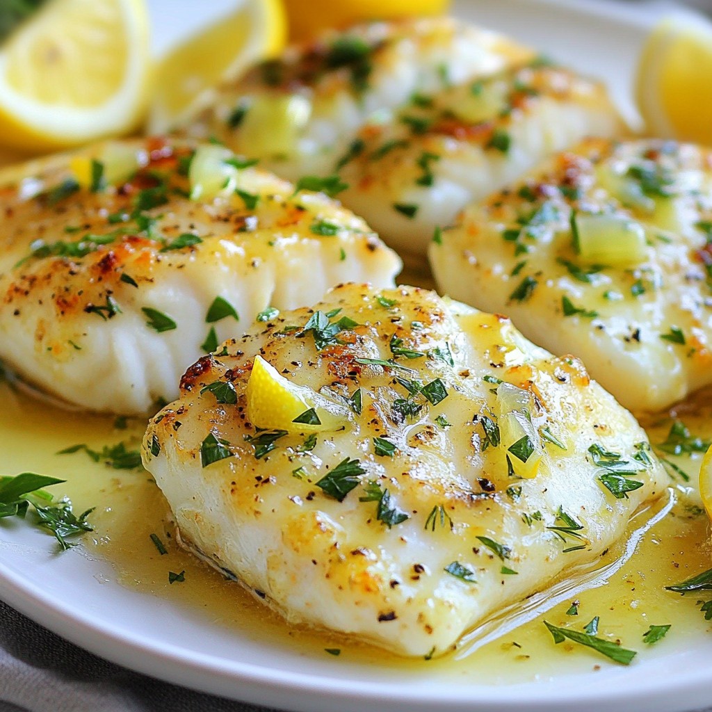 Lemon Garlic Butter Cod Flavorful and Simple Dish