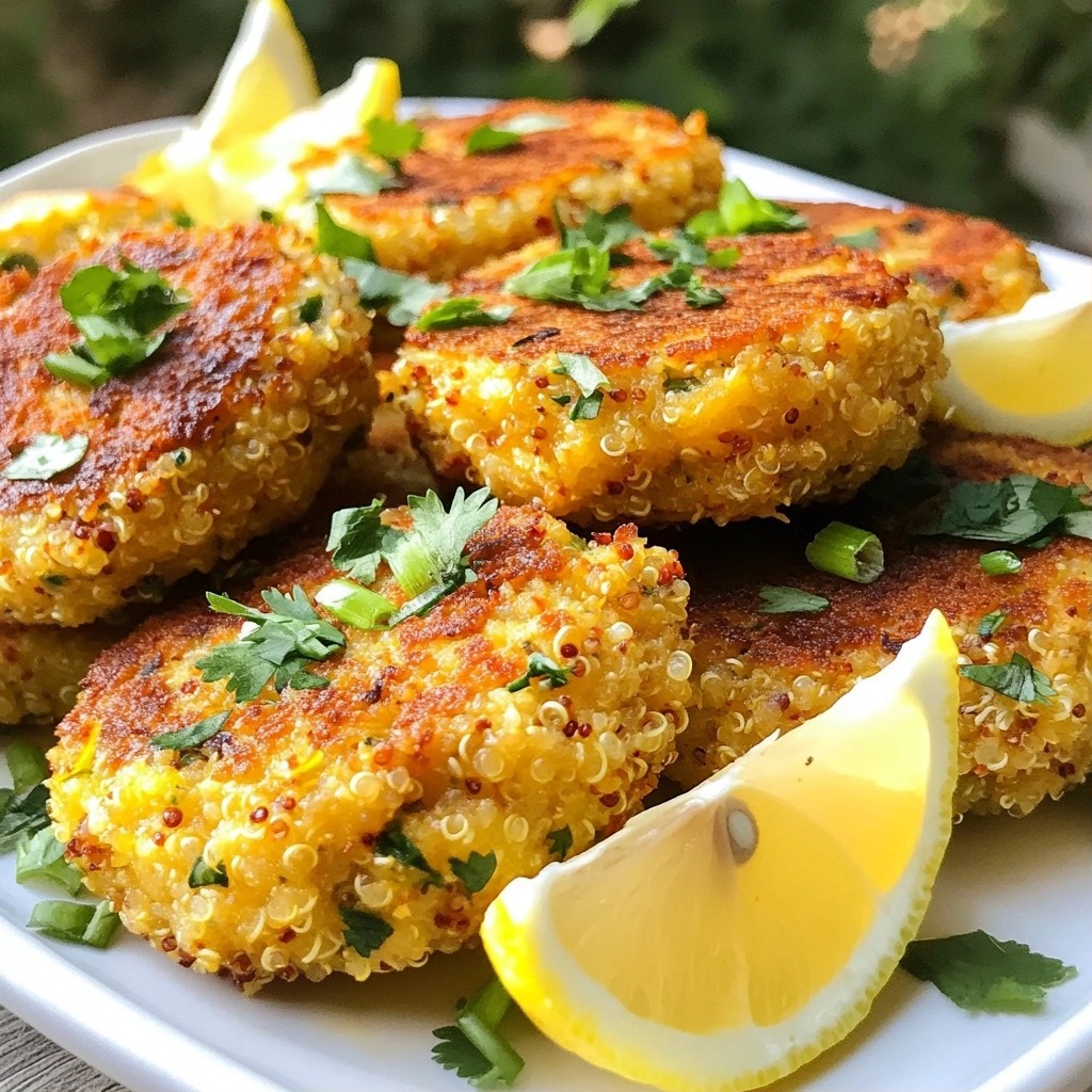 Zesty Meal Prep Lemon Herb Quinoa Cakes Delight