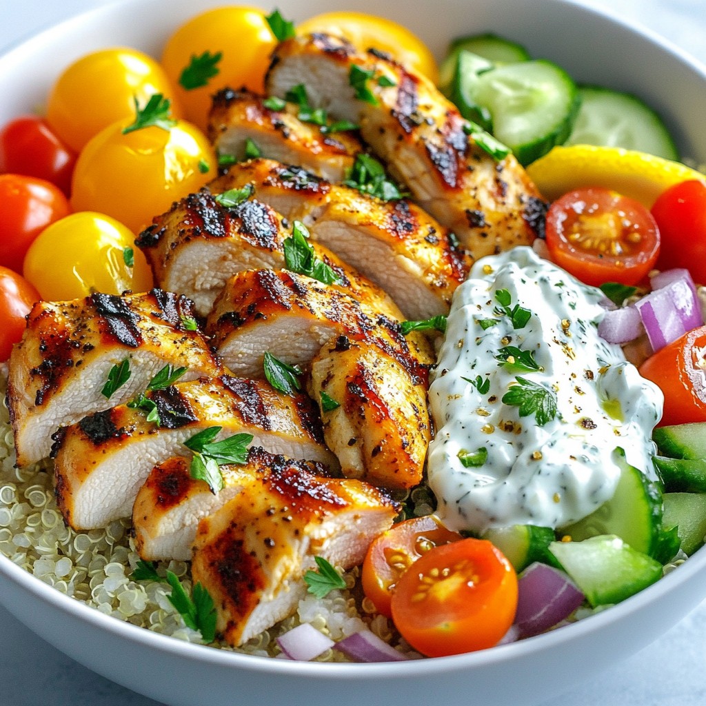 Greek Chicken Gyro Bowls Flavorful and Easy Recipe