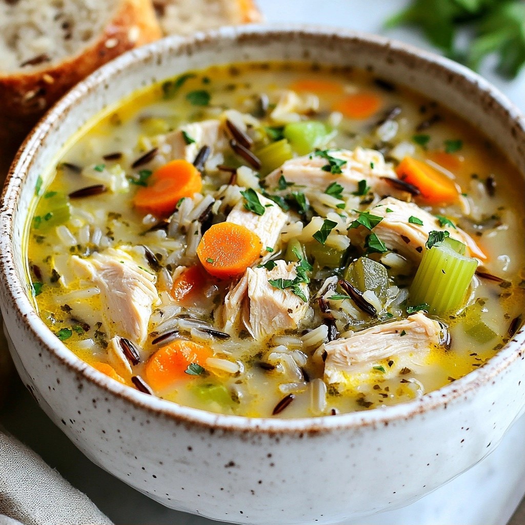 Hearty Batch Cook Chicken and Wild Rice Soup Recipe