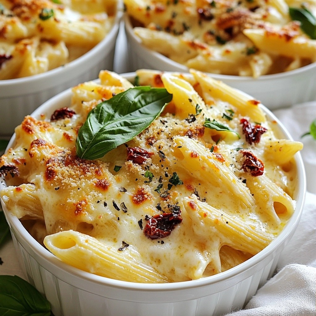 Creamy Freezer-Friendly Sun-Dried Tomato Pasta Bake