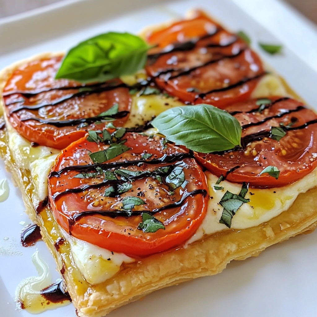 Tomato Basil Mozzarella Tart Tasty and Simple Recipe