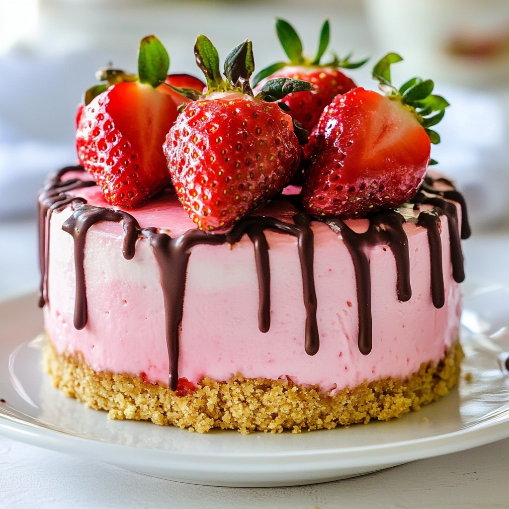 Chocolate Covered Strawberry Cheesecake Delightful Treat
