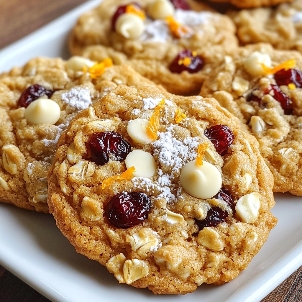 Cranberry Orange Oatmeal Cookies Tasty and Quick Recipe
