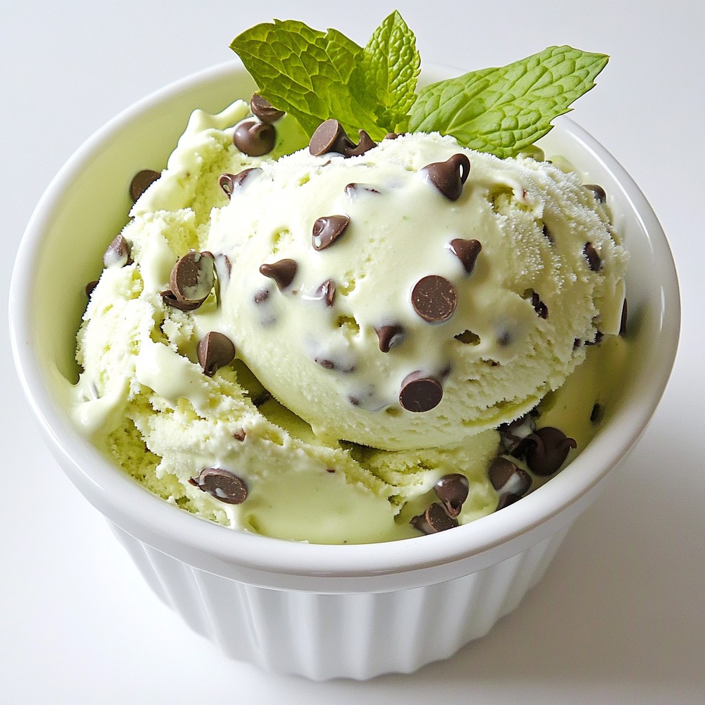 Chocolate Mint Chip Ice Cream Simple and Creamy Recipe