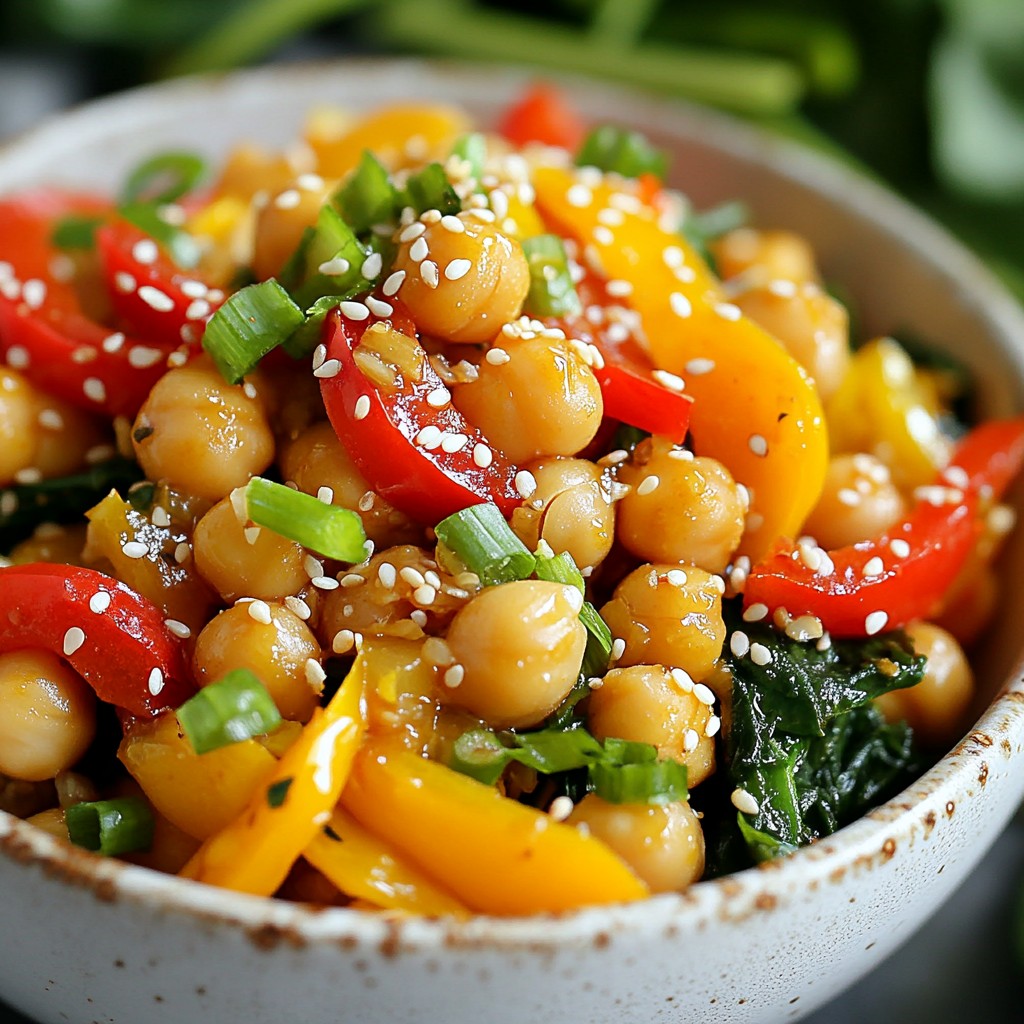 Spicy Batch Cook Chickpea Stir Fry Flavorful Meal