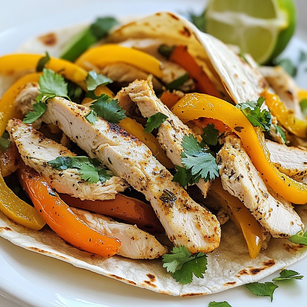 Greek Yogurt Chicken Fajitas Flavorful Dinner Idea