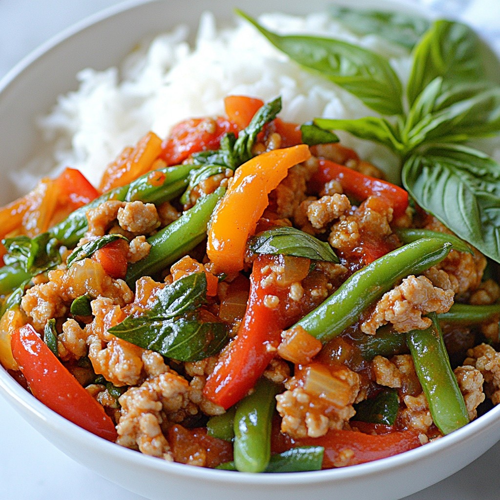 Spicy Meal Prep Thai Basil Chicken Bowls Delight