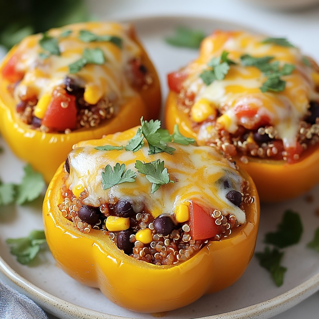 Hearty Meal Prep Quinoa Stuffed Peppers Recipe