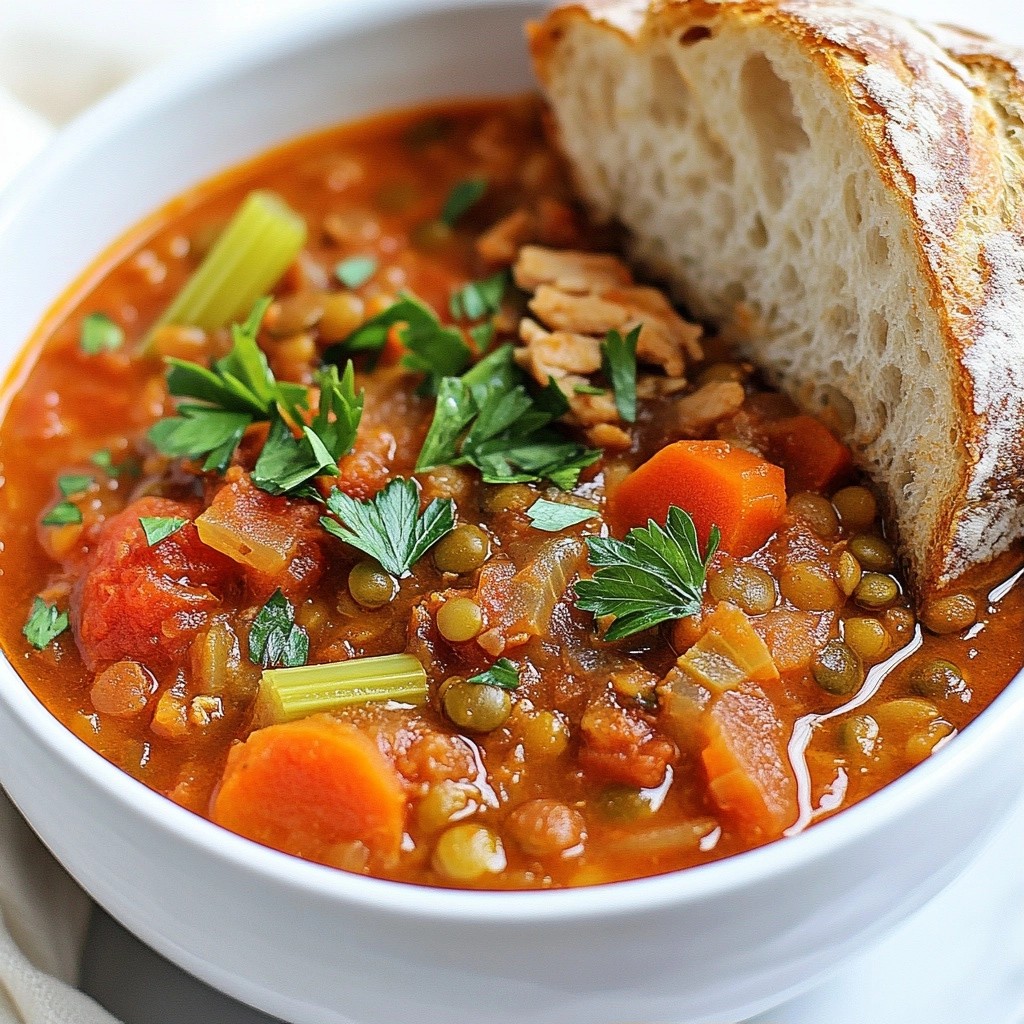 Hearty Batch Cook Turkey and Lentil Stew Recipe