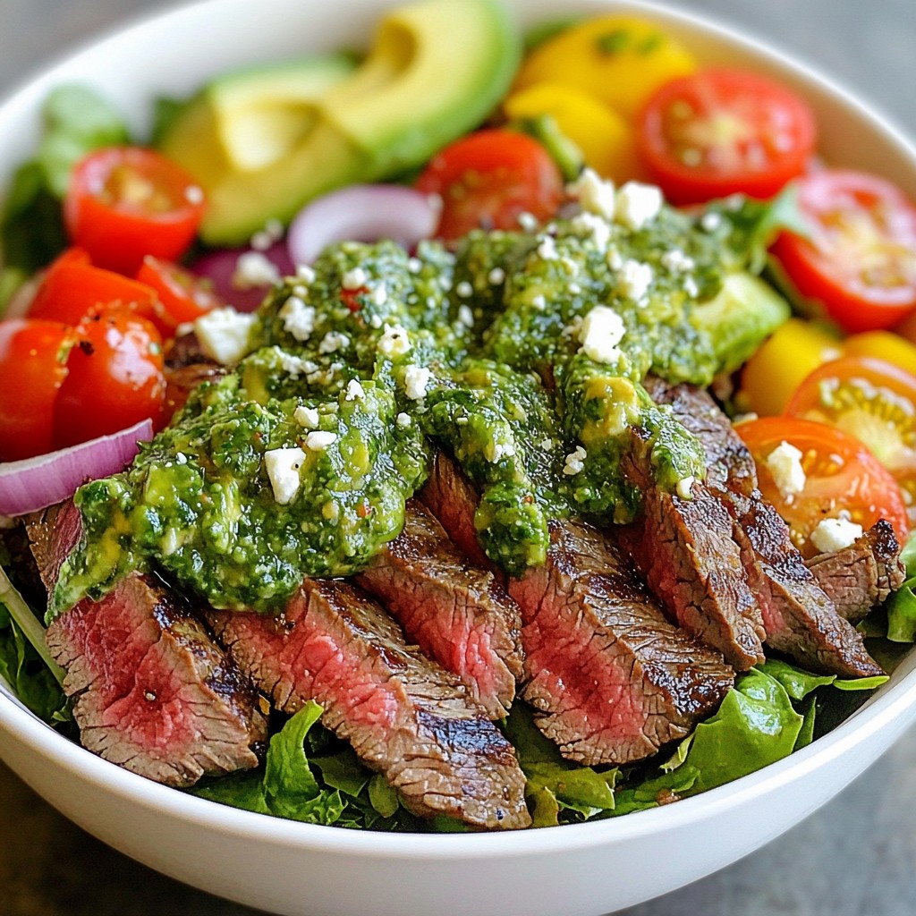 Chimichurri Steak Salad Flavorful and Fresh Delight