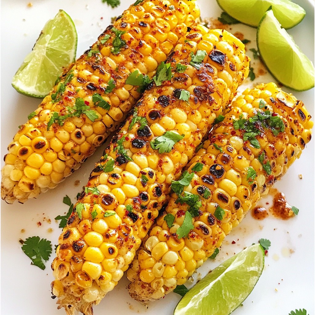 Chili Lime Grilled Corn on the Cob Flavor Boost