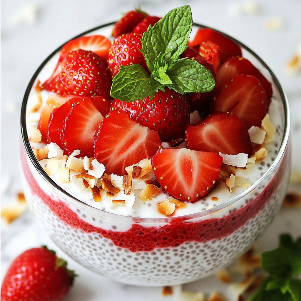 Strawberry Coconut Chia Pudding Fresh and Tasty Delight