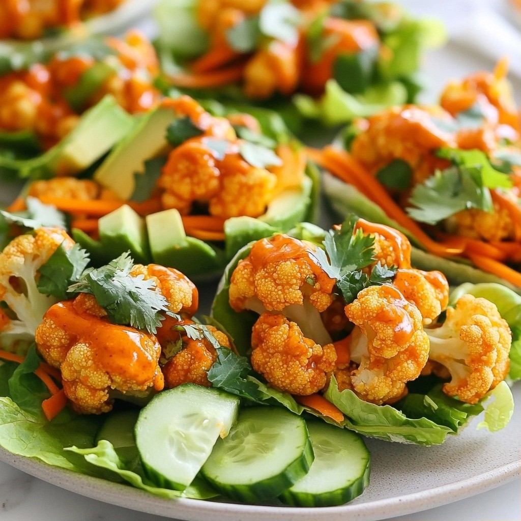 Spicy Meal Prep Buffalo Cauliflower Wraps Recipe
