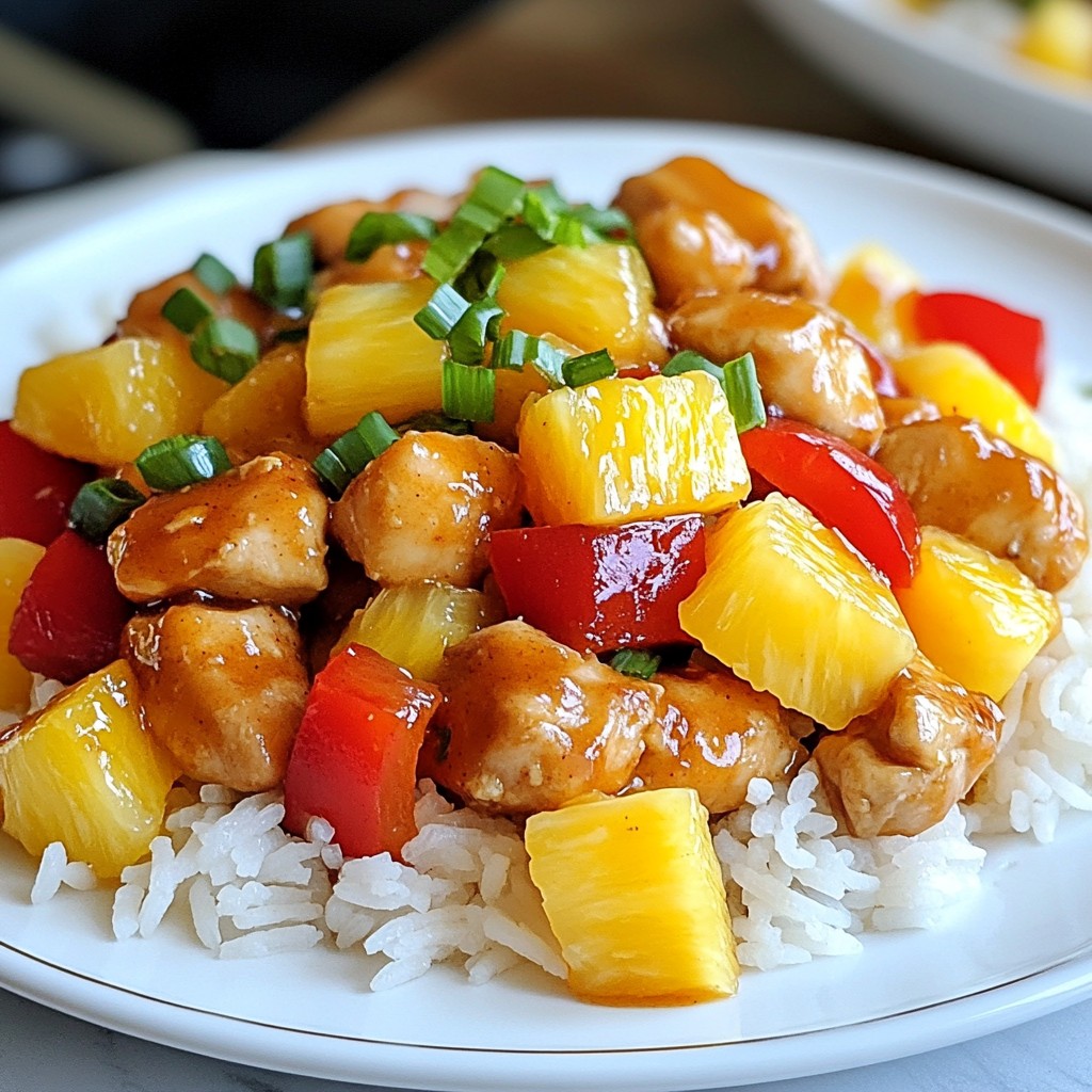 Sweet and Spicy Pineapple Chicken Flavorful Dinner Delight