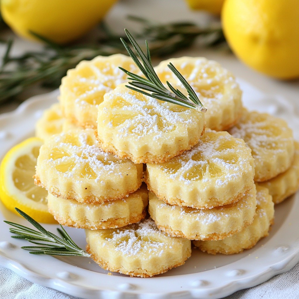 Lemon Rosemary Shortbread Cookies Simple and Tasty