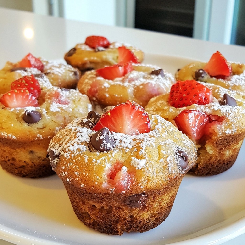 Strawberry Chocolate Chip Muffins Easy and Tasty Snack