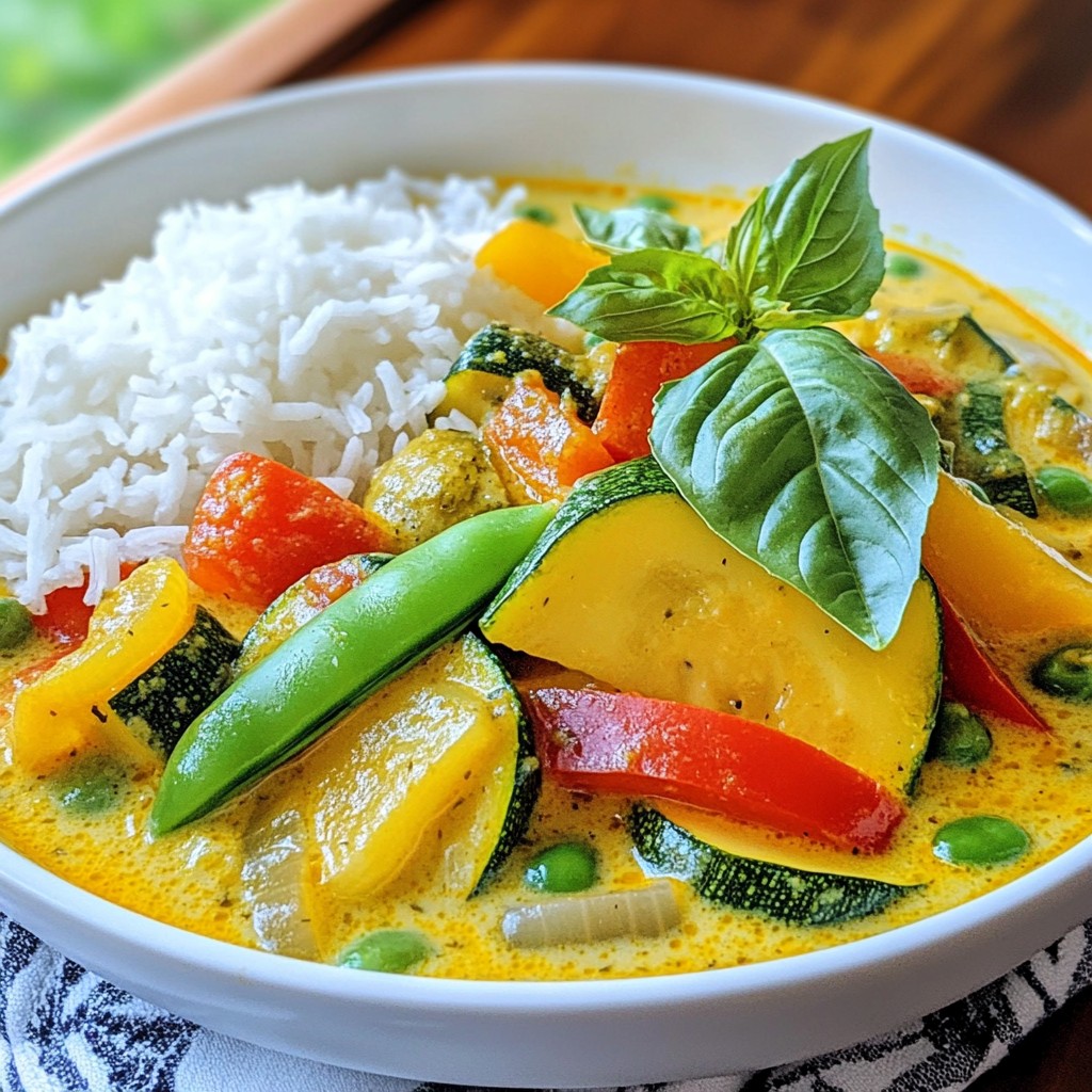 Thai Green Curry Vegetables Flavorful and Easy Recipe
