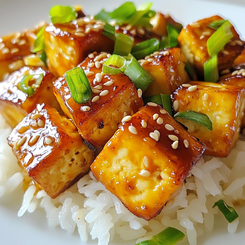 Honey Garlic Roasted Tofu Flavorful and Simple Dish