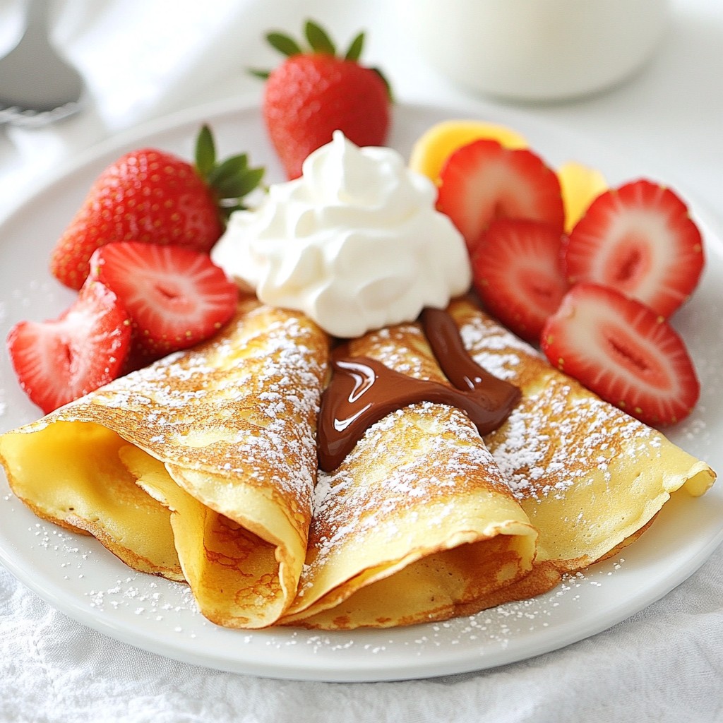 Strawberry Nutella Crepes Easy and Tasty Delight