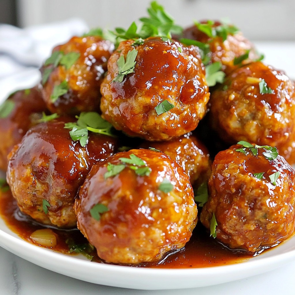 Tangy Meal Prep BBQ Turkey Meatballs Recipe