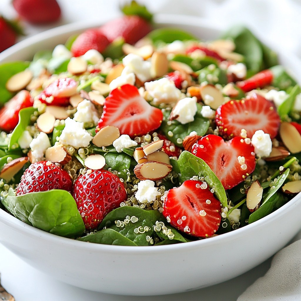 Strawberry Spinach Quinoa Salad Fresh and Healthy Meal