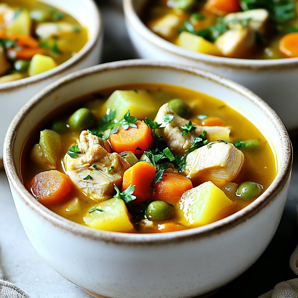 Hearty Batch Cook Chicken Vegetable Stew Recipe