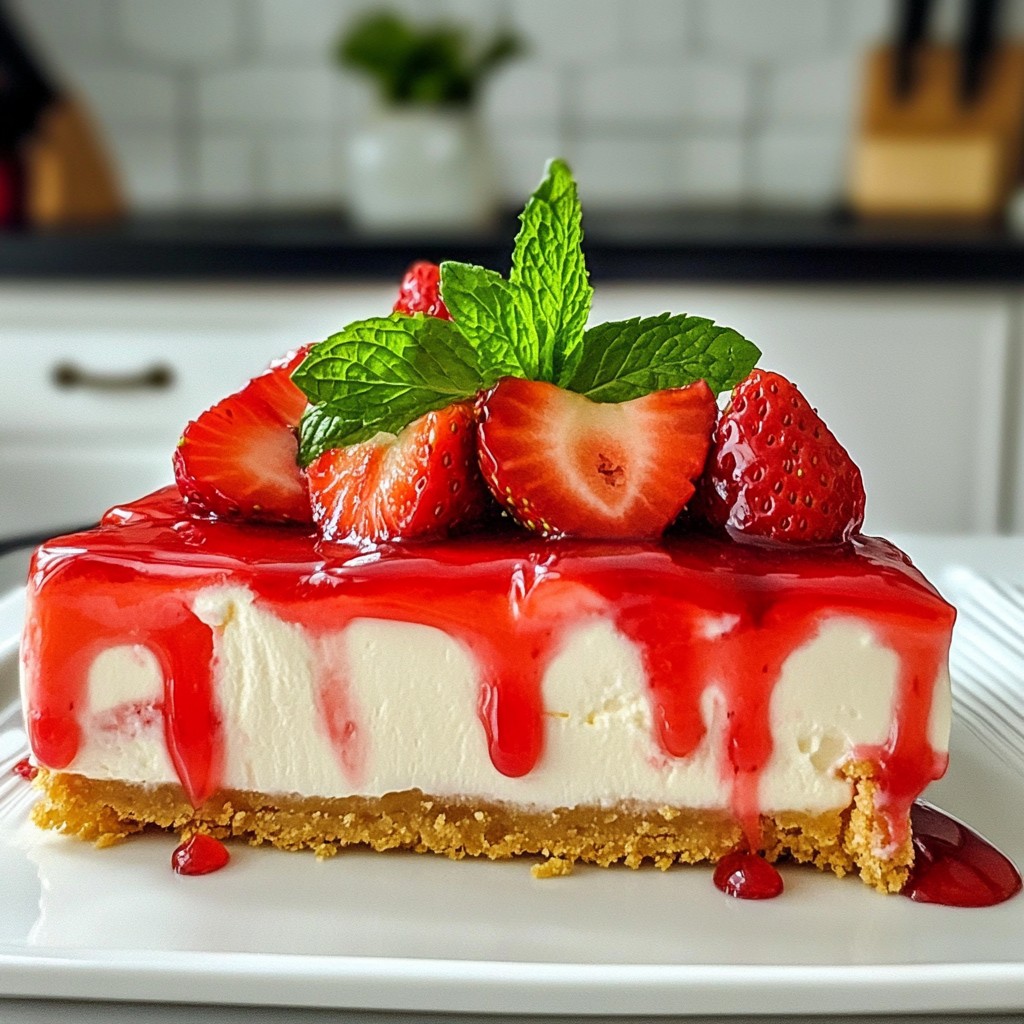 Strawberry Cheesecake Icebox Pie Easy and Delicious Dish