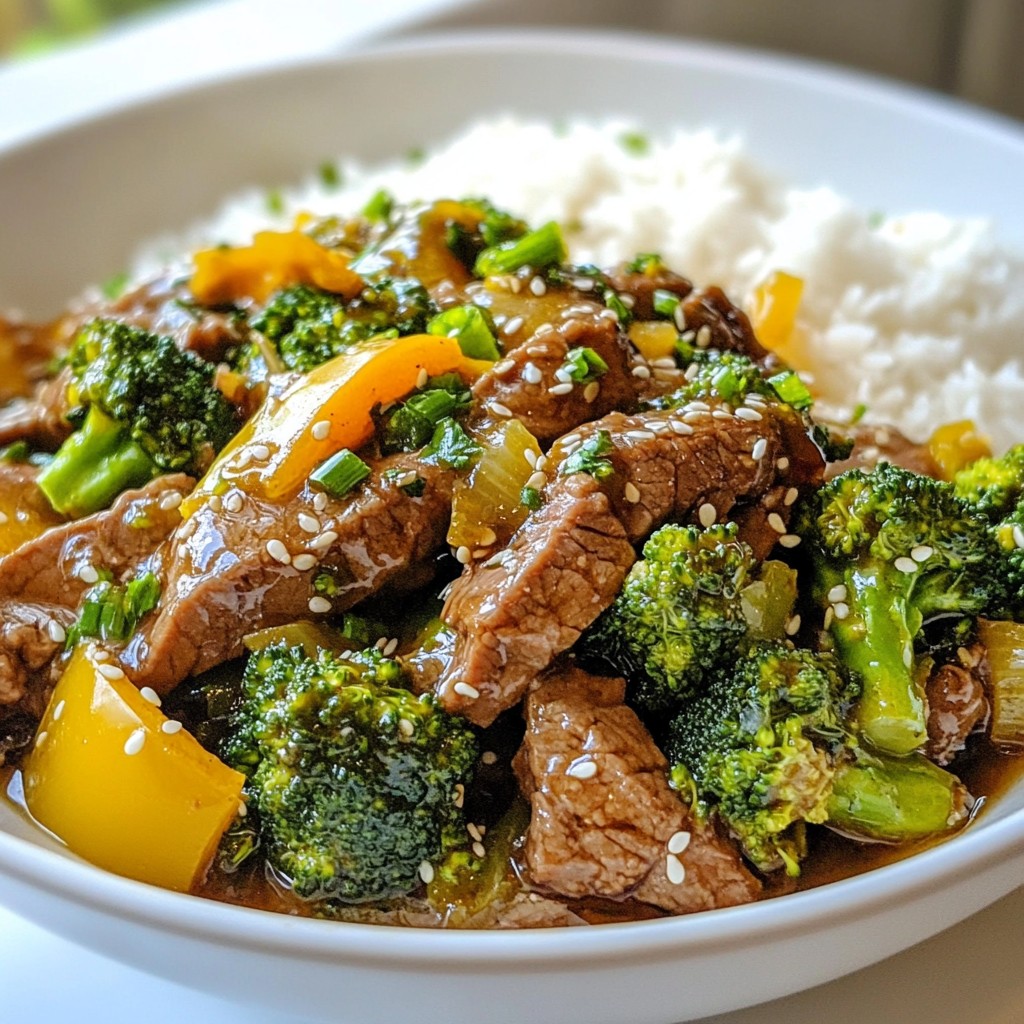 Savory Batch Cook Beef and Broccoli Stir Fry Delight